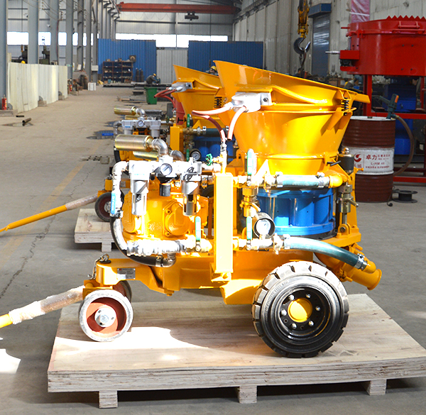 Air motor driven shotcrete machine for sale